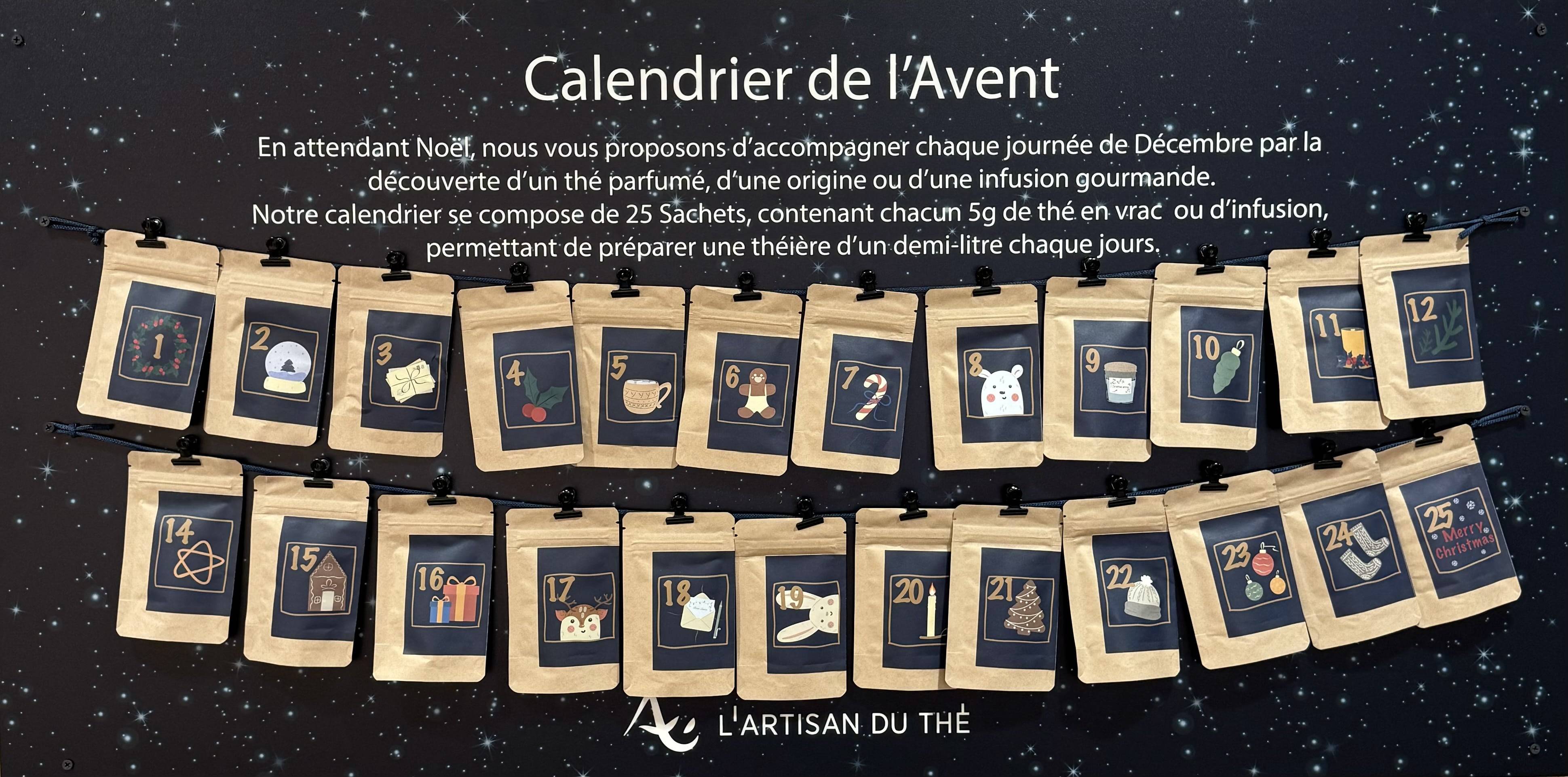 Calendrier L'Artisan du Thé